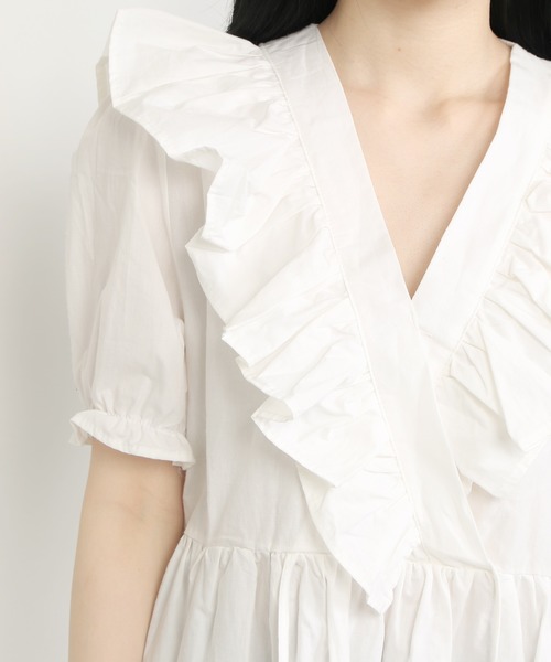 WC(ダブル シー)の「WC/フリルコットンワンピース(ワンピース・レディース・ライトパープル/ホワイト/ライトピンク・FREE)」の12枚目の写真