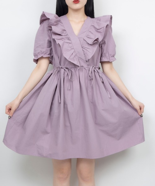 WC(ダブル シー)の「WC/フリルコットンワンピース(ワンピース・レディース・ライトパープル/ホワイト/ライトピンク・FREE)」の18枚目の写真