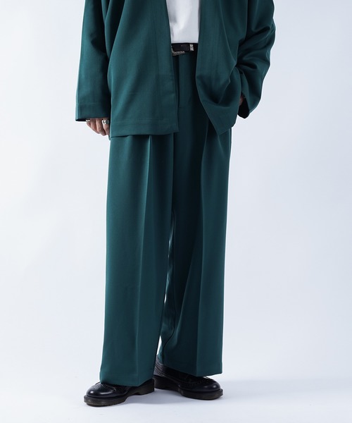 kutir（クティール）の「センタープレス2タックワイドスラックス（その他パンツ・メンズ・ブラック/グリーン/レンガ・SMALL/MEDIUM/LARGE）」の12枚目の写真