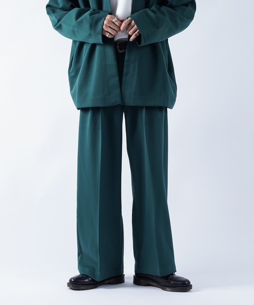 kutir（クティール）の「センタープレス2タックワイドスラックス（その他パンツ・メンズ・ブラック/グリーン/レンガ・SMALL/MEDIUM/LARGE）」の15枚目の写真