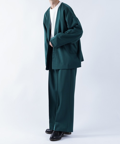 kutir（クティール）の「センタープレス2タックワイドスラックス（その他パンツ・メンズ・ブラック/グリーン/レンガ・SMALL/MEDIUM/LARGE）」の5枚目の写真