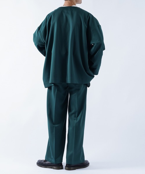 kutir（クティール）の「センタープレス2タックワイドスラックス（その他パンツ・メンズ・ブラック/グリーン/レンガ・SMALL/MEDIUM/LARGE）」の6枚目の写真