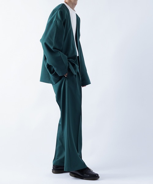 kutir（クティール）の「センタープレス2タックワイドスラックス（その他パンツ・メンズ・ブラック/グリーン/レンガ・SMALL/MEDIUM/LARGE）」の7枚目の写真