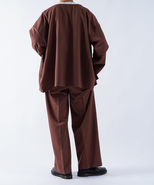 kutir（クティール）の「センタープレス2タックワイドスラックス（その他パンツ・メンズ・ブラック/グリーン/レンガ・SMALL/MEDIUM/LARGE）」の20枚目の写真