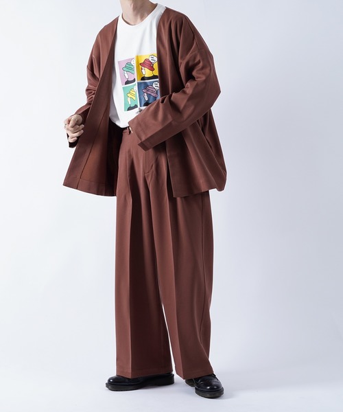 kutir（クティール）の「センタープレス2タックワイドスラックス（その他パンツ・メンズ・ブラック/グリーン/レンガ・SMALL/MEDIUM/LARGE）」の19枚目の写真