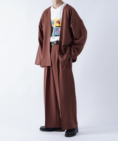 kutir（クティール）の「センタープレス2タックワイドスラックス（その他パンツ・メンズ・ブラック/グリーン/レンガ・SMALL/MEDIUM/LARGE）」の21枚目の写真