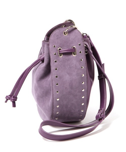 PAGEBOY（ページボーイ）の「スタッズラウンドショルダー（ショルダーバッグ・レディース・パープル/ブラック・FREE）」の4枚目の写真
