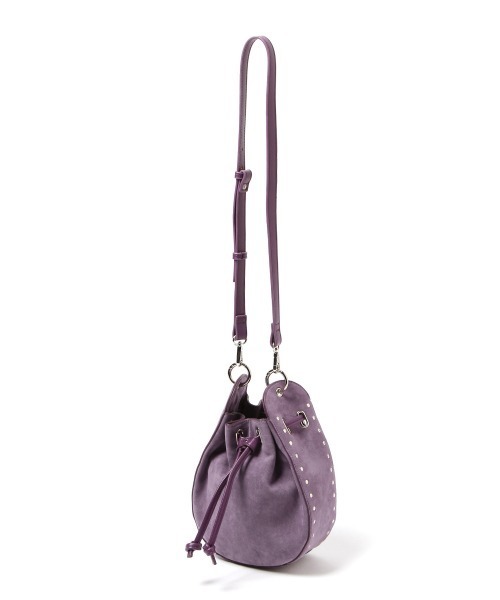 PAGEBOY（ページボーイ）の「スタッズラウンドショルダー（ショルダーバッグ・レディース・パープル/ブラック・FREE）」の6枚目の写真