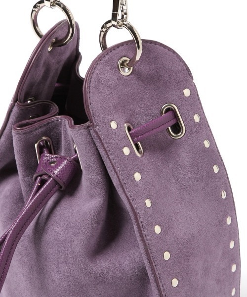 PAGEBOY（ページボーイ）の「スタッズラウンドショルダー（ショルダーバッグ・レディース・パープル/ブラック・FREE）」の8枚目の写真