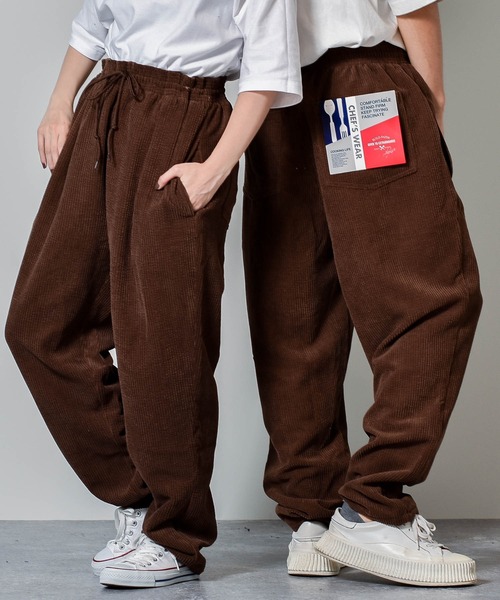 Starting Over(スターティングオーバー)の「【ユニセックスで着用可能】バルーンシルエットイージーステッチシェフパンツ Chef's Pants/レディース メンズ(その他パンツ・メンズ・ブラック/ホワイト/ベージュ/ライトブルー/ワンウォッシュ/その他1/その他2/キナリ/グレイッシュベージュ/ブラウン/ダークブラック/ブルー/ブラック系/ブルー系・L/M/XL/S)」の6枚目の写真