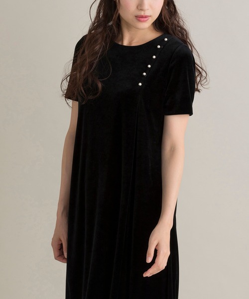 セール M Styleluxeコラボ ベロアワンピース ワンピース Rose Tiara ローズティアラ のファッション通販 Zozotown