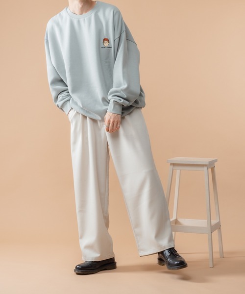 kutir(クティール)の「2タックワイドスラックス(その他パンツ・メンズ・ライトグレー/ブラック/オフホワイト・SMALL/MEDIUM/LARGE)」の4枚目の写真