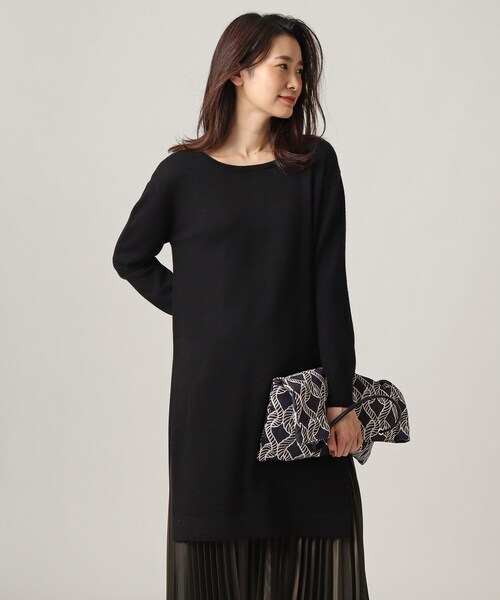 福袋セール セール ワンピース ドレス チュニック 洗える 洗える サイドスリットチュニック チュニック Untitled アンタイトル のファッション チュニック