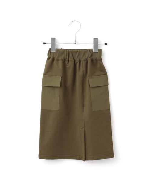 MAKE YOUR DAY（メイクユアデイ）の「ペンシルスカート■80～140cm（スカート・キッズ・カーキ/レンガ・130/140/90/110/80/120/100）」の2枚目の写真