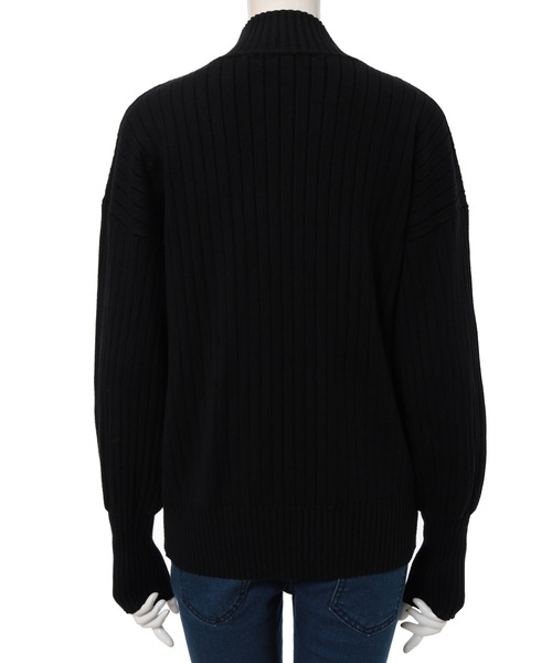 fifth（フィフス）の「ハイネックリブデザインニット（ニット/セーター・レディース・ホワイト/ブラック/グレー・MEDIUM）」の10枚目の写真