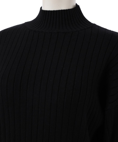 fifth（フィフス）の「ハイネックリブデザインニット（ニット/セーター・レディース・ホワイト/ブラック/グレー・MEDIUM）」の11枚目の写真