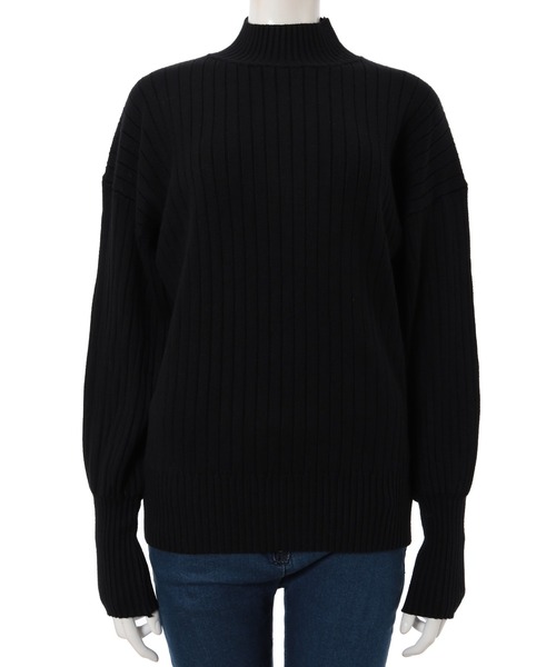 fifth（フィフス）の「ハイネックリブデザインニット（ニット/セーター・レディース・ホワイト/ブラック/グレー・MEDIUM）」の15枚目の写真