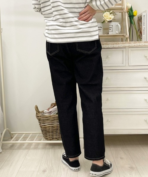 apres jour（アプレジュール）の「フリルデニムテーパードパンツ【ZOZOTOWN限定アイテム】（デニムパンツ・レディース・ミント/アイボリー/モカ/ブラック・SMALL/MEDIUM/X-LARGE）」の12枚目の写真