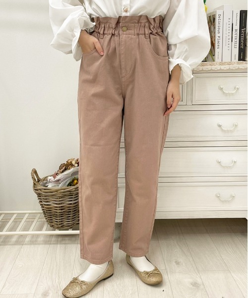 apres jour（アプレジュール）の「フリルデニムテーパードパンツ【ZOZOTOWN限定アイテム】（デニムパンツ・レディース・ミント/アイボリー/モカ/ブラック・SMALL/MEDIUM/X-LARGE）」の15枚目の写真