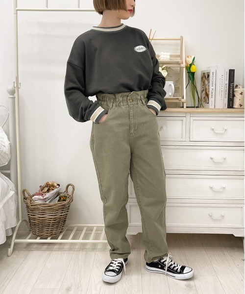 apres jour（アプレジュール）の「フリルデニムテーパードパンツ【ZOZOTOWN限定アイテム】（デニムパンツ・レディース・ミント/アイボリー/モカ/ブラック・SMALL/MEDIUM/X-LARGE）」の21枚目の写真