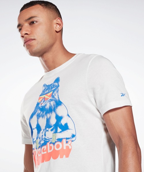 Reebok(リーボック)の「グリッティキティ Tシャツ / Gritty Kitty T-Shirt(Tシャツ/カットソー・メンズ・レモンイエロー/ホワイト・SMALL/X-LARGE/MEDIUM/LARGE/XX-LARGE)」の5枚目の写真