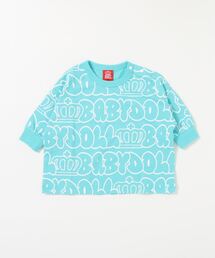 BABYDOLL（ベビードール）の「王冠ロゴグラフィティ柄ロンT 4928K（Tシャツ/カットソー・キッズ）」