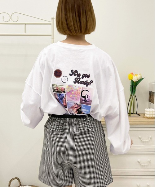 apres jour(アプレジュール)の「アソートビッグスリットロンT【ZOZOTOWN限定アイテム】(Tシャツ/カットソー・レディース・ミント/ブラック/ブラック系その他/ホワイト系その他3/ホワイト系その他/ライトピンク/オフホワイト/サックスブルー/アイボリー/ホワイト系その他2・X-LARGE/フリー)」の1枚目の写真