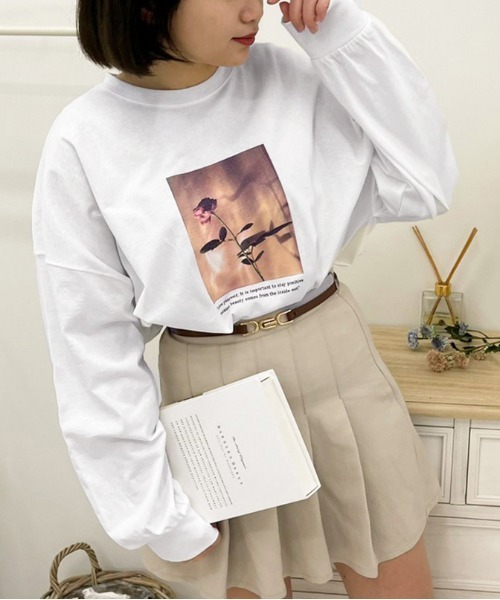 apres jour(アプレジュール)の「アソートビッグスリットロンT【ZOZOTOWN限定アイテム】(Tシャツ/カットソー・レディース・ミント/ブラック/ブラック系その他/ホワイト系その他3/ホワイト系その他/ライトピンク/オフホワイト/サックスブルー/アイボリー/ホワイト系その他2・X-LARGE/フリー)」の4枚目の写真