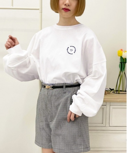 apres jour(アプレジュール)の「アソートビッグスリットロンT【ZOZOTOWN限定アイテム】(Tシャツ/カットソー・レディース・ミント/ブラック/ブラック系その他/ホワイト系その他3/ホワイト系その他/ライトピンク/オフホワイト/サックスブルー/アイボリー/ホワイト系その他2・X-LARGE/フリー)」の22枚目の写真