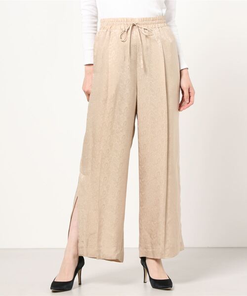 RITO(リト)の「RITO キュプラビスコースジャガードワイドパンツ(その他パンツ・レディース・ベージュ・36/34)」の8枚目の写真