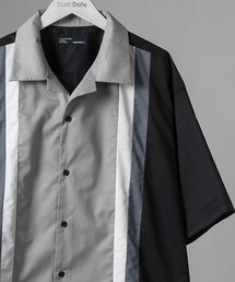 SlashDate | レトロ柄オープンカラー半袖シャツ(シャツ/ブラウス)