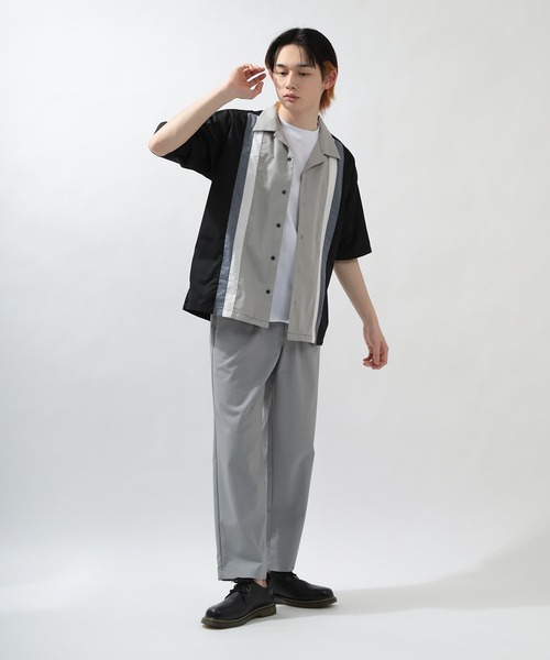 SlashDate(スラッシュデイト)の「レトロ柄オープンカラー半袖シャツ(シャツ/ブラウス・メンズ・ブラック/ブラウン・M/L)」の4枚目の写真