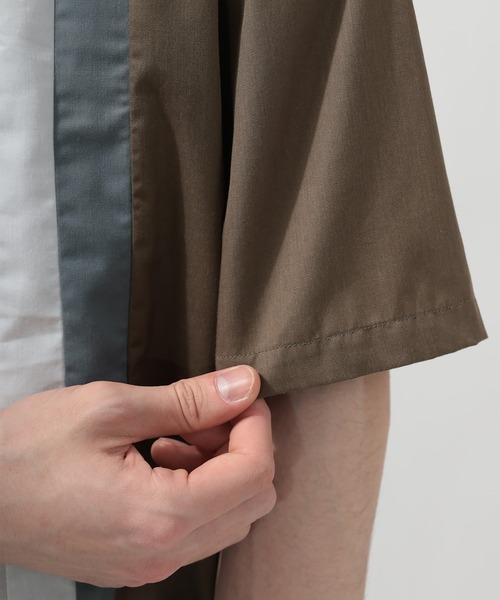 SlashDate(スラッシュデイト)の「レトロ柄オープンカラー半袖シャツ(シャツ/ブラウス・メンズ・ブラック/ブラウン・M/L)」の8枚目の写真