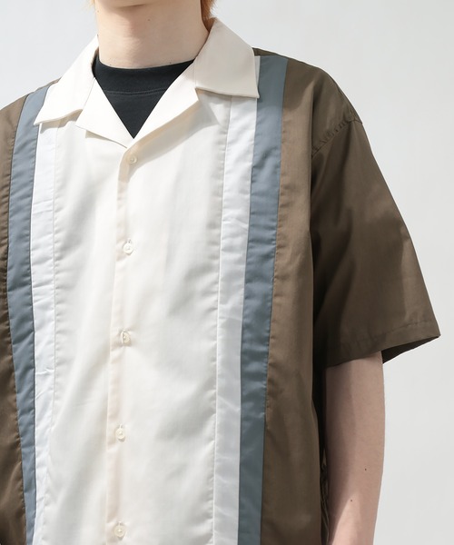 SlashDate(スラッシュデイト)の「レトロ柄オープンカラー半袖シャツ(シャツ/ブラウス・メンズ・ブラック/ブラウン・M/L)」の9枚目の写真