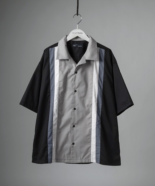 SlashDate(スラッシュデイト)の「レトロ柄オープンカラー半袖シャツ(シャツ/ブラウス・メンズ・ブラック/ブラウン・M/L)」の7枚目の写真