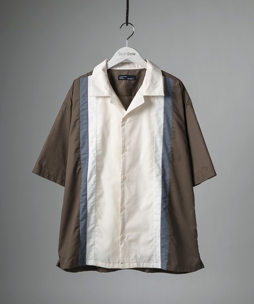 SlashDate(スラッシュデイト)の「レトロ柄オープンカラー半袖シャツ(シャツ/ブラウス・メンズ・ブラック/ブラウン・M/L)」の13枚目の写真