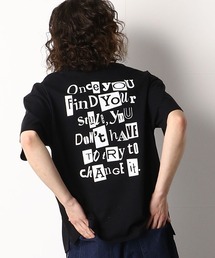 Purple&Yellow | バックプリント　ワイドTシャツ(Tシャツ/カットソー)