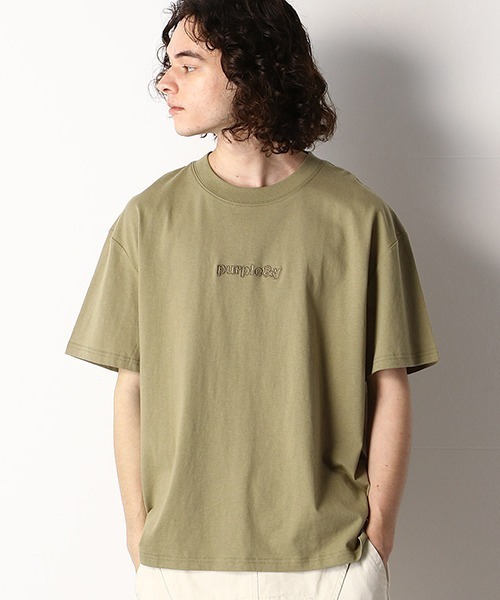 Purple&Yellow(パープルアンドイエロー)の「バックプリント ワイドTシャツ(Tシャツ/カットソー・メンズ・ホワイト/ブルー/ブラック/オリーブ・LARGE/MEDIUM/SMALL)」の12枚目の写真