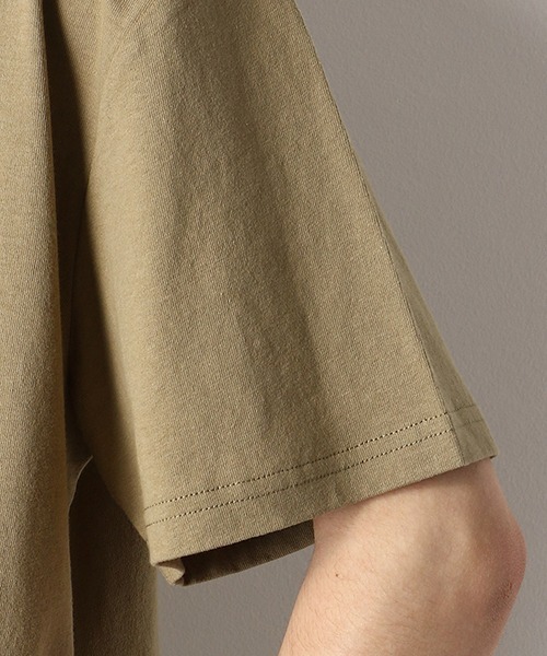 Purple&Yellow(パープルアンドイエロー)の「バックプリント ワイドTシャツ(Tシャツ/カットソー・メンズ・ホワイト/ブルー/ブラック/オリーブ・LARGE/MEDIUM/SMALL)」の8枚目の写真