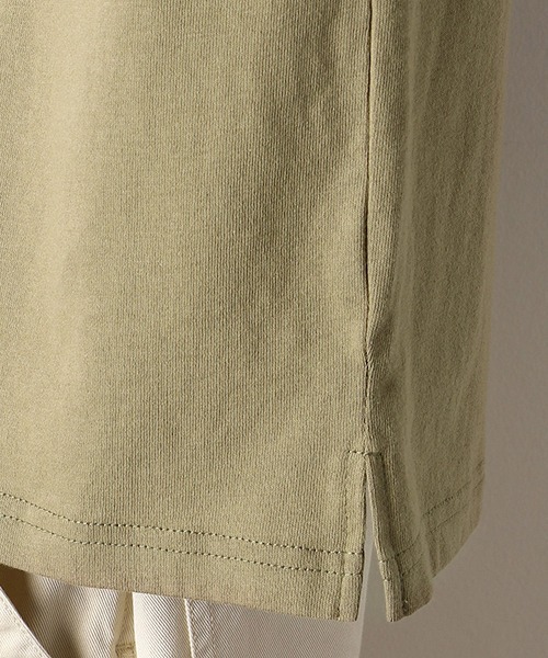 Purple&Yellow(パープルアンドイエロー)の「バックプリント ワイドTシャツ(Tシャツ/カットソー・メンズ・ホワイト/ブルー/ブラック/オリーブ・LARGE/MEDIUM/SMALL)」の17枚目の写真