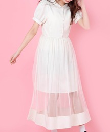 WEGO/シアーラインロングワンピース