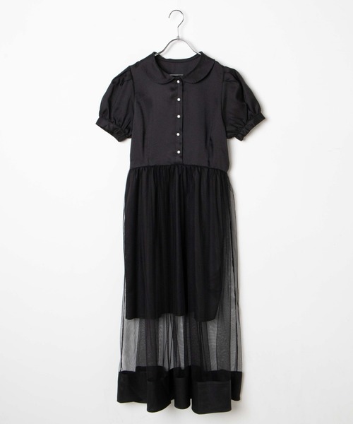 WEGO（ウィゴー）の「WEGO/シアーラインロングワンピース（ワンピース・レディース・ブラック/アイボリー・FREE）」の21枚目の写真