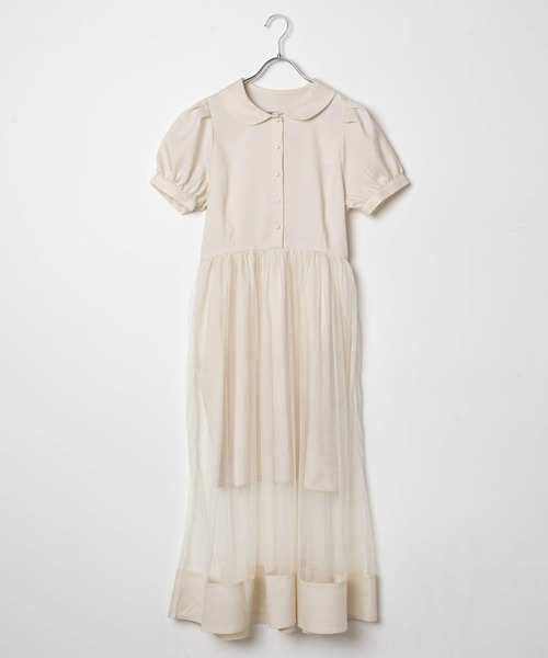 WEGO（ウィゴー）の「WEGO/シアーラインロングワンピース（ワンピース・レディース・ブラック/アイボリー・FREE）」の20枚目の写真