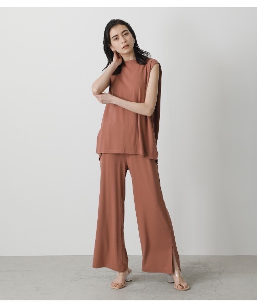AZUL by moussy(アズールバイマウジー)の「ICE CLEAN SIDE SLIT PANTS/アイスクリーンサイドスリットパンツ(その他パンツ・レディース・ライトカーキ/ブラウン/ライトグレー/ブラック・SMALL/MEDIUM)」の4枚目の写真