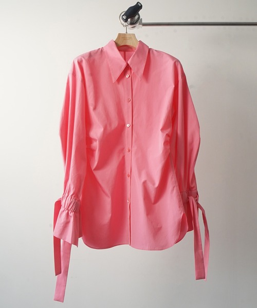 JANESMITH(ジェーンスミス)の「JANESMITH ジェーンスミス / COTTON BROAD BALLOON SLEEVE SHIRTS コットンブロードバルーンスリーブシャツ / 21WBL-#910L(シャツ/ブラウス・レディース・ホワイト/グレー/ピンク・38/36)」の3枚目の写真