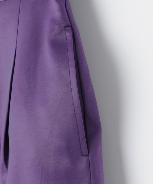 PAGEBOY（ページボーイ）の「グロッシーサテンイージーパンツ（その他パンツ・レディース・ブラック/パープル/クリーム・FREE）」の7枚目の写真