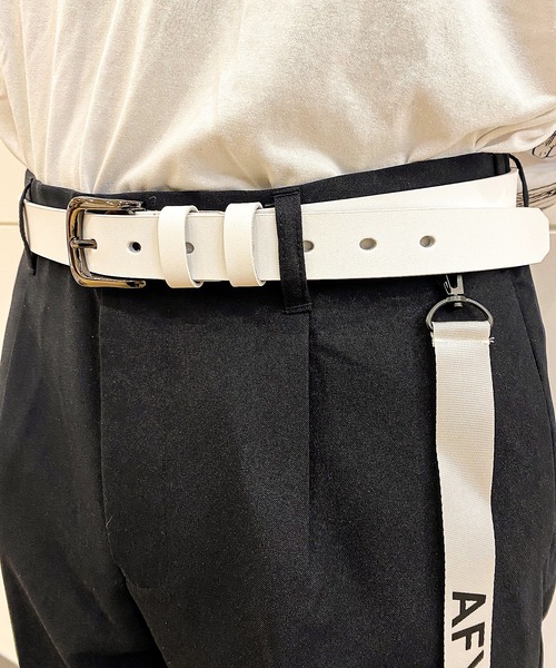 rovtski（ロフトスキー）の「REAL LEATHERREGULER BELT/リアルレザー レギュラーベルト（ベルト・メンズ・ホワイト系その他2/ブラウン系その他4/ブラック系その他/ブラック系その他4/レッド系その他/ブラウン系その他3/ホワイト系その他/ブラック系その他3/ブラウン系その他/ブラウン系その他2/その他2/ホワイト系その他4/レッド系その他3/その他3/ブラック系その他2/レッド系その他4/その他1/ホワイト系その他3/レッド系その他2/その他・FREE）」の2枚目の写真