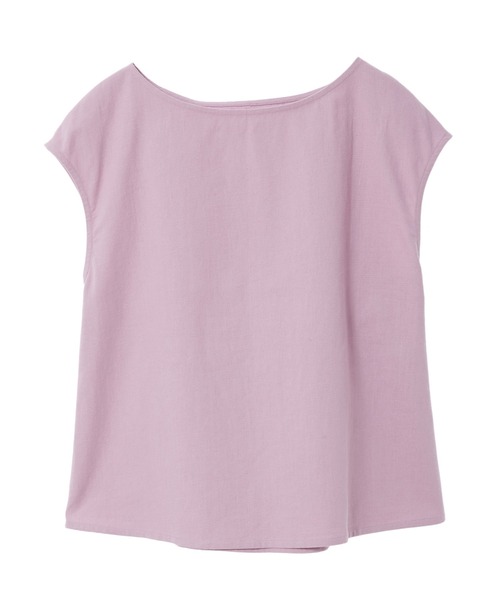 fifth（フィフス）の「【スタイリストプロデュース】綿麻バックリボンフレンチスリーブブラウス（シャツ/ブラウス・レディース・ベージュ/ブラウン/ラベンダー・MEDIUM）」の8枚目の写真