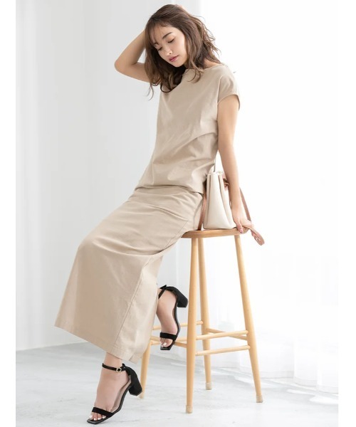 fifth（フィフス）の「【スタイリストプロデュース】綿麻バックリボンフレンチスリーブブラウス（シャツ/ブラウス・レディース・ベージュ/ブラウン/ラベンダー・MEDIUM）」の13枚目の写真