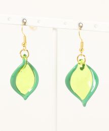 【欧州航路】ヴェネチアンガラスリーフピアス